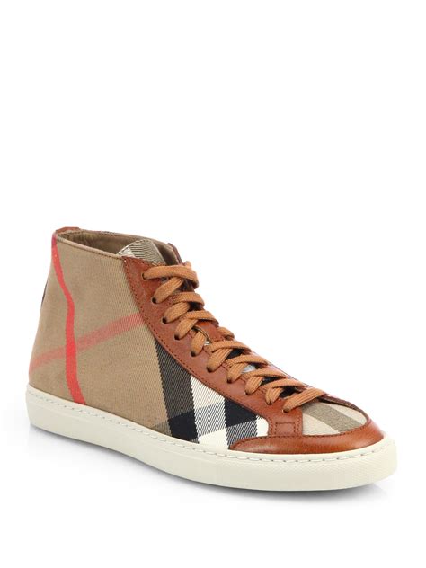 burberry shoes high top|designer burberry high top sneakers.